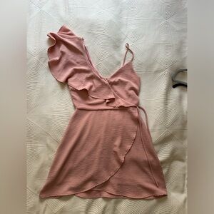 light pink blue blush Los Angeles dress